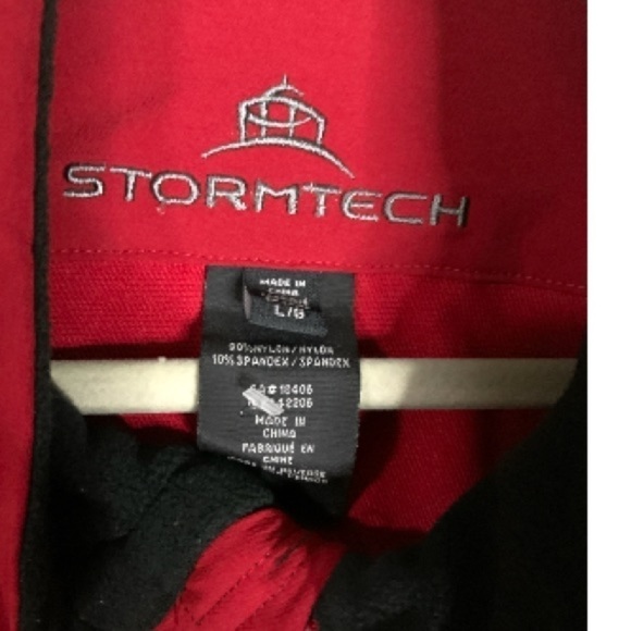 Storm tech Men's windbreaker jacket with BP oil logo NWOT large - Picture 2 of 3